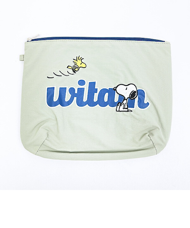 スヌーピー ウッドストック ポーチ グリーン SNOOPY