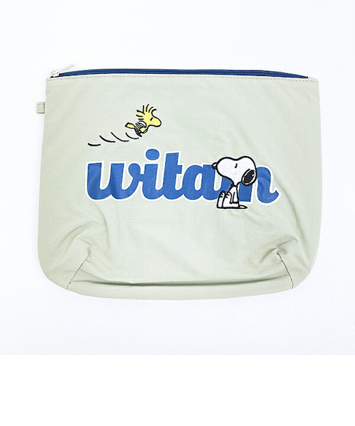 スヌーピー ウッドストック ポーチ グリーン SNOOPY