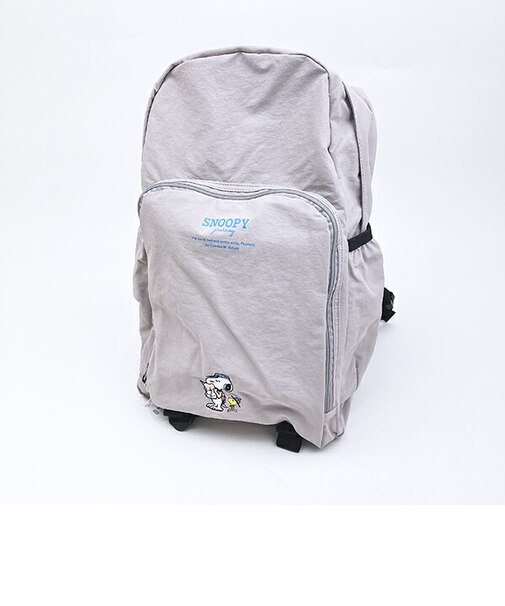 スヌーピー 超軽量たためるリュック グレー ジャーニー SNOOPY