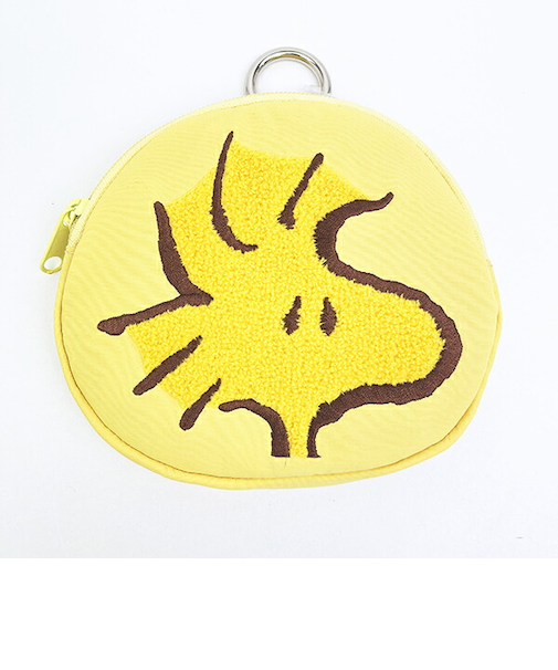 スヌーピー ウッドストック ダイカット刺繍パスポーチ SNOOPY