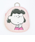スヌーピー ルーシー ダイカット刺繍パスポーチ SNOOPY