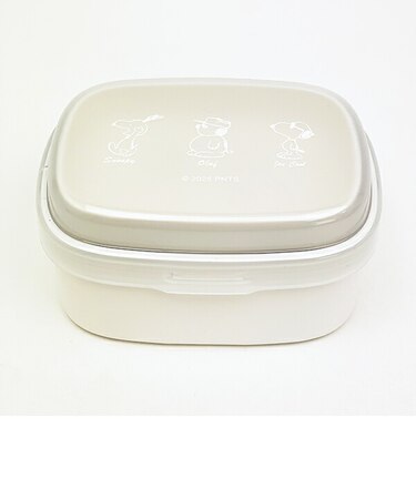 スヌーピー ワンタッチ2段ランチボックス (サイドウェイピーナッツ) 日本製 SNOOPY