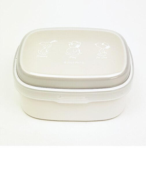 スヌーピー ワンタッチ2段ランチボックス (サイドウェイピーナッツ) 日本製 SNOOPY