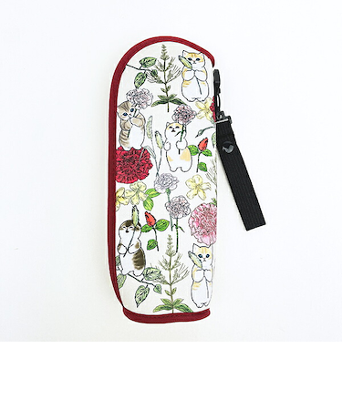 モフサンド ×日比谷花壇 ソフトボトルケース カーネーション mofusand