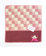 モンチッチ クラシカル タオルハンカチ (ピンク)