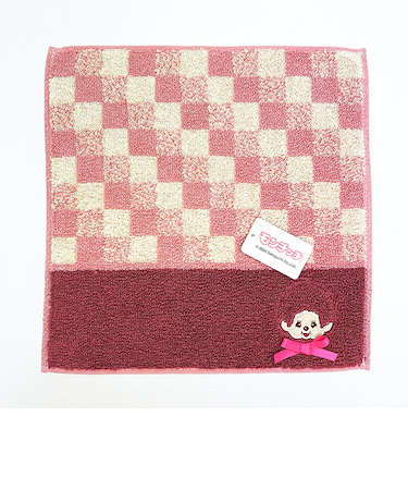 モンチッチ クラシカル タオルハンカチ (ピンク)