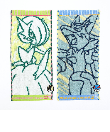 ポケットモンスター ルカリオ×メガサーナイト ハーフ タオルハンカチ(2枚入り) ポケモン
