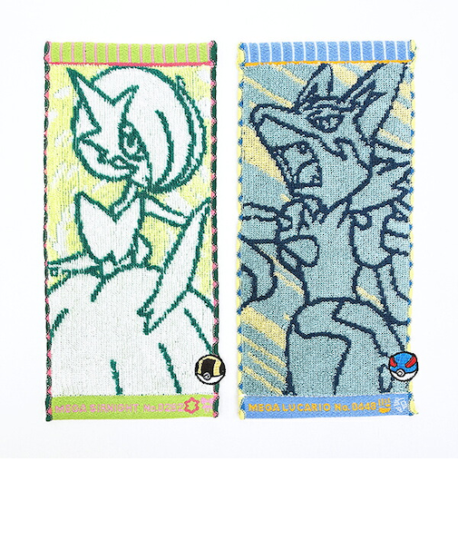 ポケットモンスター ルカリオ×メガサーナイト ハーフ タオルハンカチ(2枚入り) ポケモン