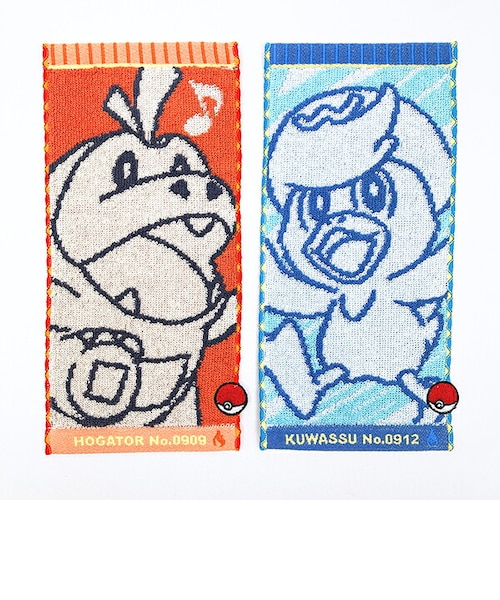 ポケットモンスター ホゲータ×クワッス ハーフ タオルハンカチ(2枚入り
