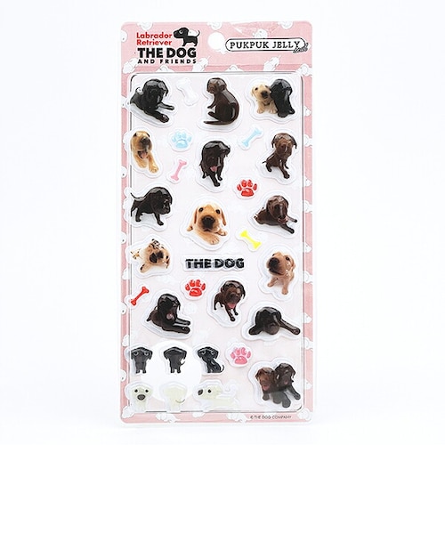 THE DOG ラブラドルレトリバー ぷくぷくジェリーシール 立体シール 犬