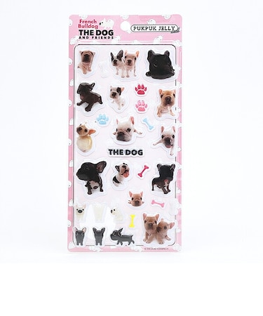 THE DOG フレンチブルドッグ ぷくぷくジェリーシール 犬 文具