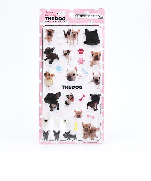 THE DOG フレンチブルドッグ ぷくぷくジェリーシール 犬 文具