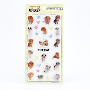THE DOG スコティッシュフォールド ぷくぷくジェリーシール 立体シール 猫 文具