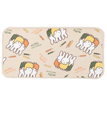 ミッフィー miffy ラグマット【45cm×90cm】 フルフラワー インテリア