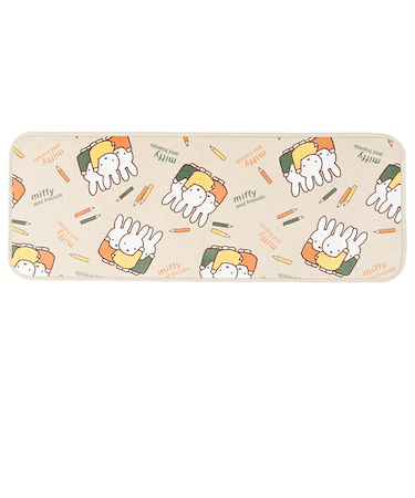 ミッフィー miffy ラグマット【45cm×120cm】 フルフラワー インテリア
