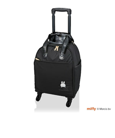 ミッフィー miffy ソフトキャリーバッグ ブラックフェイス