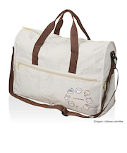 ちいかわ 折りたたみボストンバッグ  ( ベージュサークル)  Mサイズ