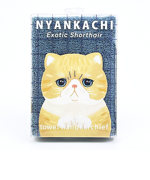 にゃんかち エキゾチックショートヘア ハンカチタオル りぶはあと