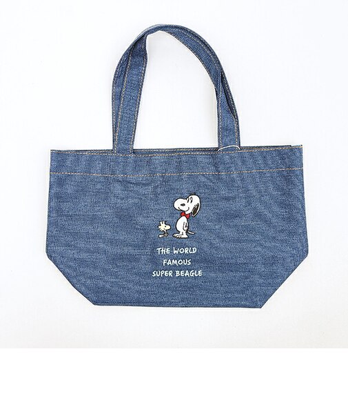 スヌーピー トートバッグ ボウタイ ネイビー ランチ SNOOPY