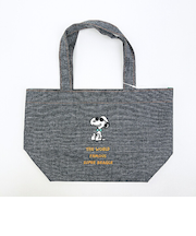 スヌーピー ジョークール トートバッグ ボウタイ ブラック ランチ SNOOPY