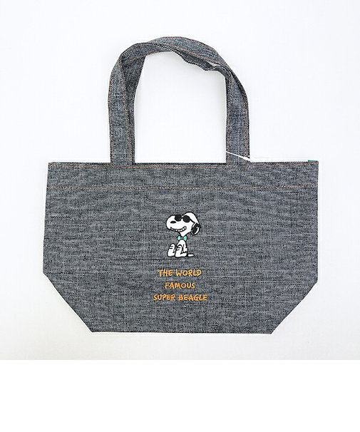 スヌーピー ジョークール トートバッグ ボウタイ ブラック ランチ SNOOPY