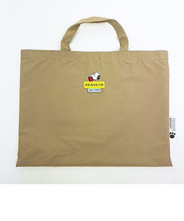 スヌーピー レッスンバッグ ベージュ SNOOPY