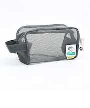 スヌーピー ジョー・クール ラバーメッシュポーチ グレー SNOOPY