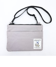 スヌーピー 2ルームショルダーバッグ ジャーニー グレー SNOOPY