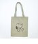 スヌーピー チェックリバーシブルトートバッグ ベージュ SNOOPY