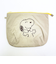 スヌーピー チェックリバーシブルポーチ ベージュ SNOOPY