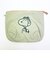 スヌーピー チェックリバーシブルポーチ グリーン SNOOPY