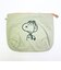 スヌーピー チェックリバーシブルポーチ グリーン SNOOPY