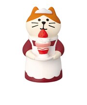 デコレ(DECOLE) コンコンブル コンコンスイーツパーラー ウエイトレス猫 いちごパフェ フィギュア 置物