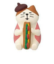 デコレ(DECOLE) コンコンブル やまねこベーカリーまったりパンまつり バゲットサンド猫 フィギュア 置物