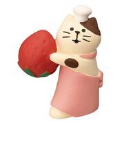 デコレ(DECOLE) コンコンブル コンコンファームとれたていちごカフェ いちご運び猫 フィギュア 置物