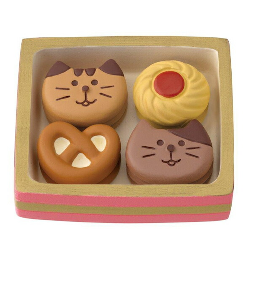 デコレ(DECOLE) コンコンブル Bonjour chocolat ねこねこクッキーＢＯＸ フィギュア 置物