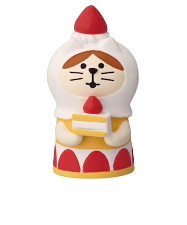 デコレ(DECOLE) コンコンブル 洋菓子コンブルジャンボないちごフェア ねこずきん ショートケーキ フィギュア 置物