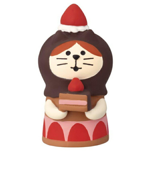 デコレ(DECOLE) コンコンブル 洋菓子コンブルジャンボないちごフェア ねこずきん チョコケーキ フィギュア 置物