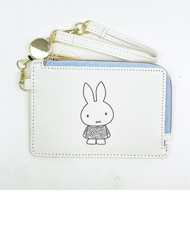 ミッフィー miffy フラグメントケース ( オフホワイト) カードケース フラワードレス柄 小物シリーズ