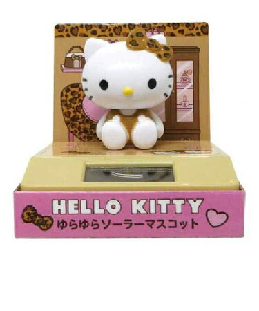 サンリオ サンリオ ハローキティ ゆらゆらソーラーマスコット ヒョウ柄 Sanrio