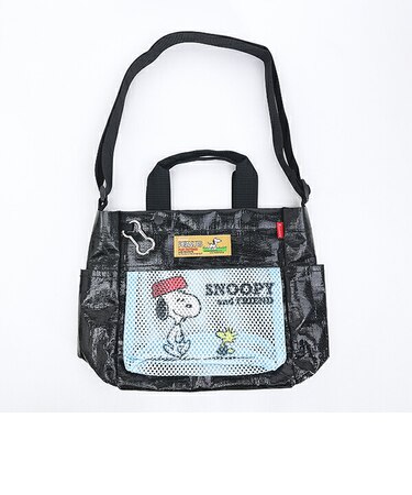 スヌーピー 2WAYショルダートートバッグ (ブラック) ルートート ROOTOTE SNOOPY
