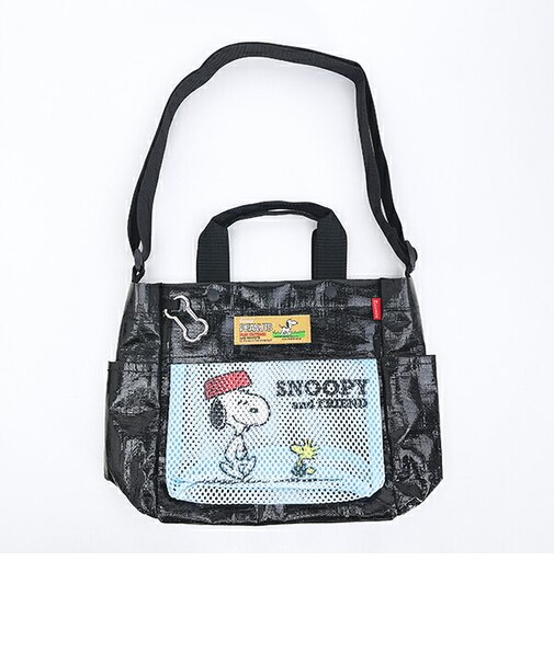 スヌーピー 2WAYショルダートートバッグ (ブラック) ルートート ROOTOTE SNOOPY