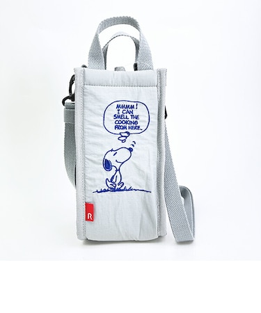 スヌーピー 2WAYボトルショルダートートバッグ (グレー) ランチ ルートート ROOTOTE SNOOPY