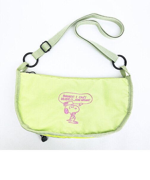 スヌーピー ラウンドショルダーバッグ (グリーン) ルートート ROOTOTE SNOOPY