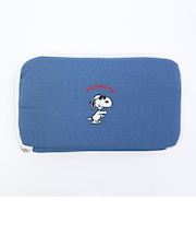 スヌーピー パスポートケース ネイビー トラベル SNOOPY