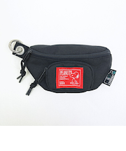 スヌーピー ネームスヌーピー ウエスト型ミニポーチ ブラック SNOOPY