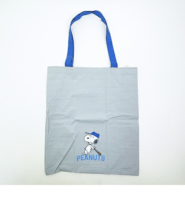スヌーピー BASEBALL エコバッグ グレー SNOOPY