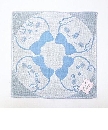 ちいかわ ピース ウォッシュタオル ブルー