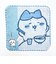 ちいかわ イエロー！！ タオルハンカチ ブルー