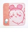 ちいかわ 運んでる タオルハンカチ ピンク